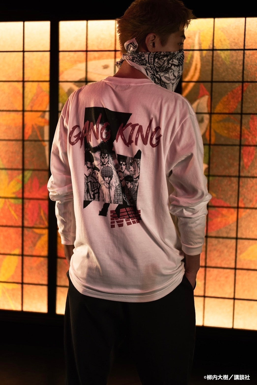 【予約】GANGKING long sleeve tee(baragaku)white