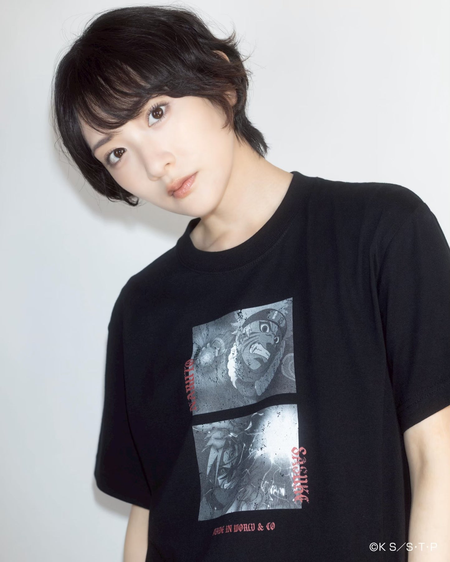 NARUTO vs SASUKE tee BLACK