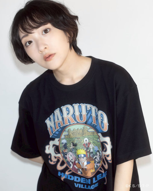 HIDDEN LEAF VILLAGE tee BLACK