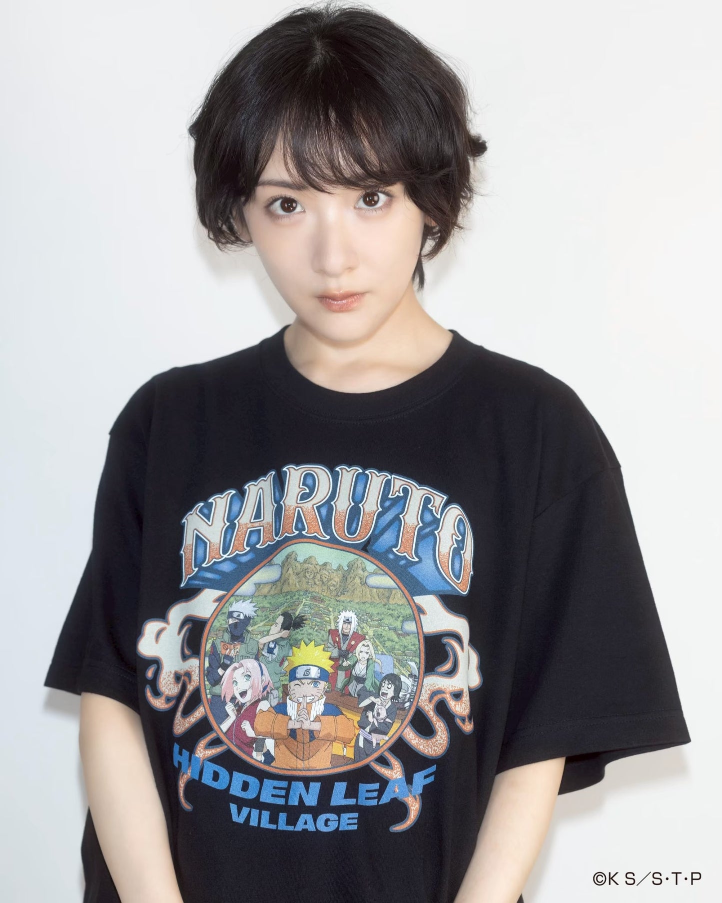 HIDDEN LEAF VILLAGE tee BLACK