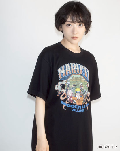 HIDDEN LEAF VILLAGE tee BLACK