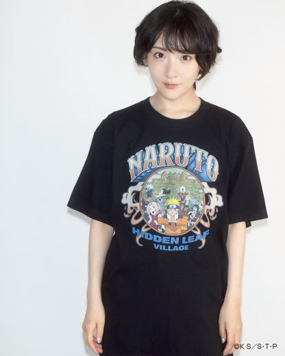 HIDDEN LEAF VILLAGE tee BLACK