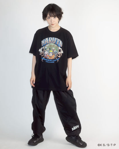 HIDDEN LEAF VILLAGE tee BLACK