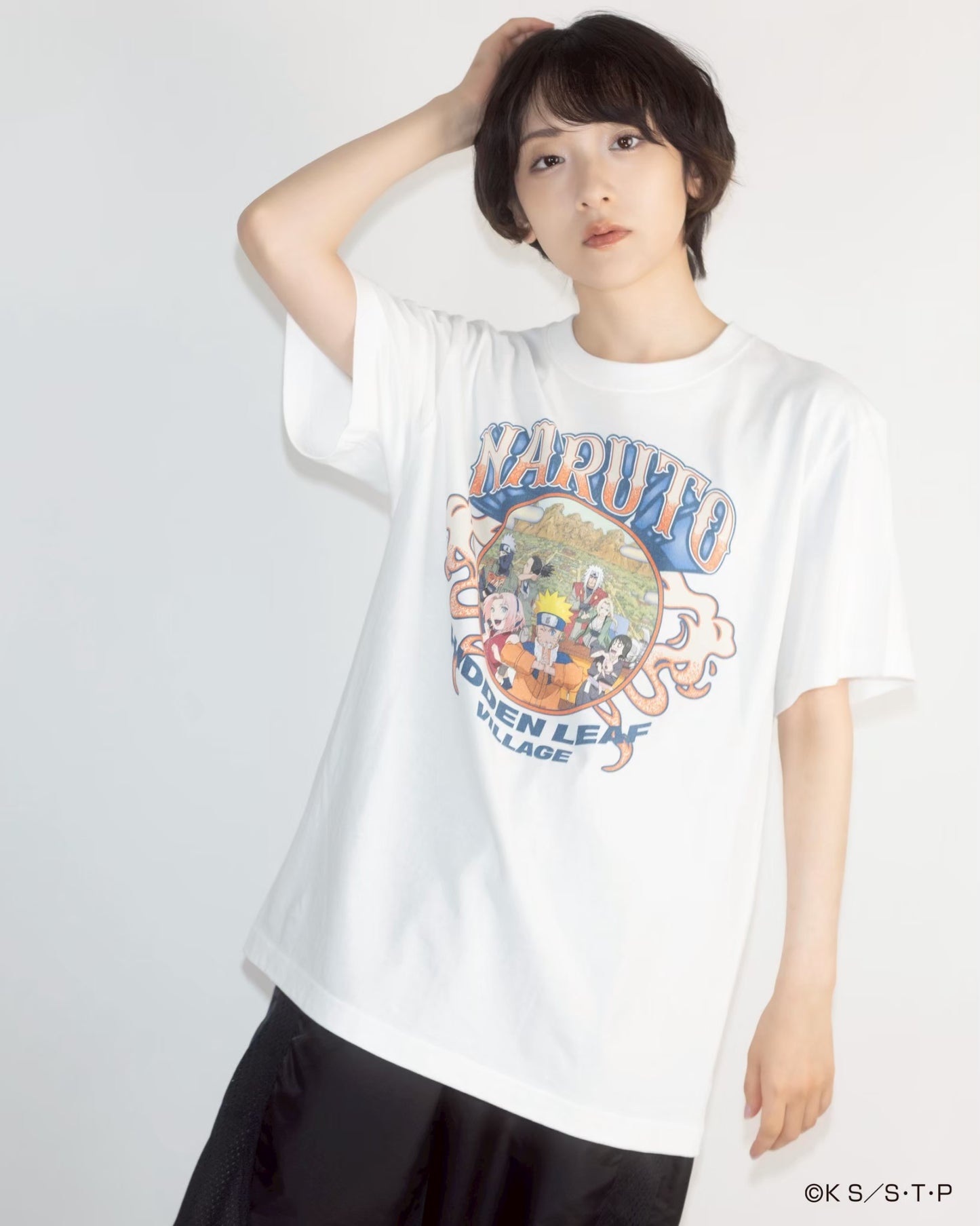HIDDEN LEAF VILLAGE tee WHITE
