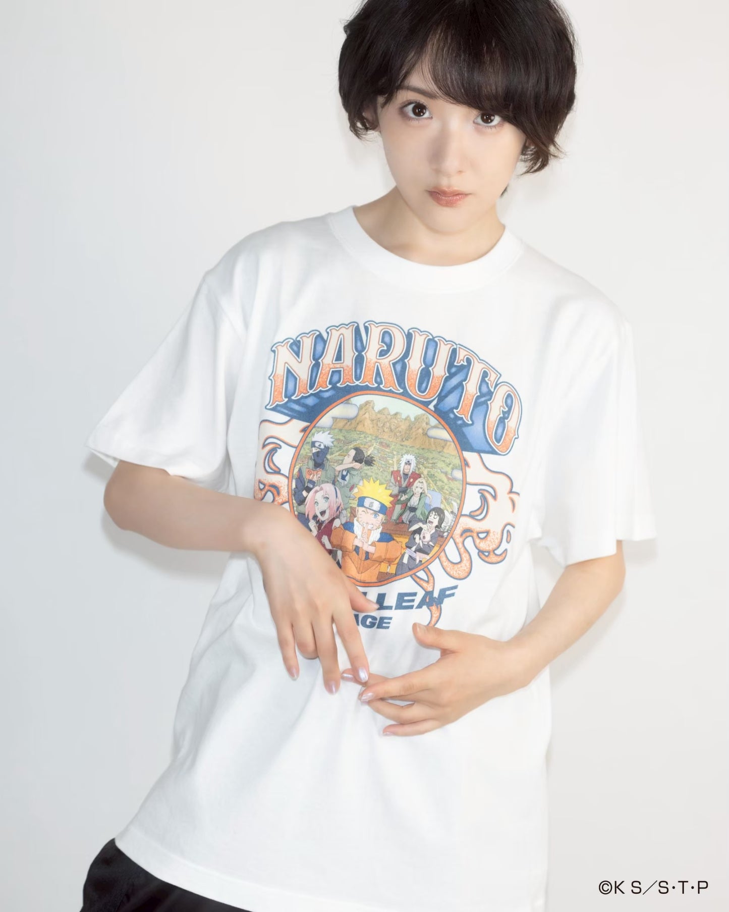 HIDDEN LEAF VILLAGE tee WHITE
