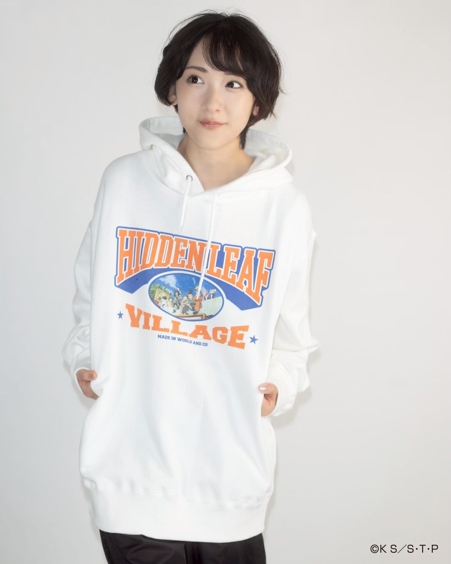 HIDDEN LEAF VILLAGE HOODIE WHITE