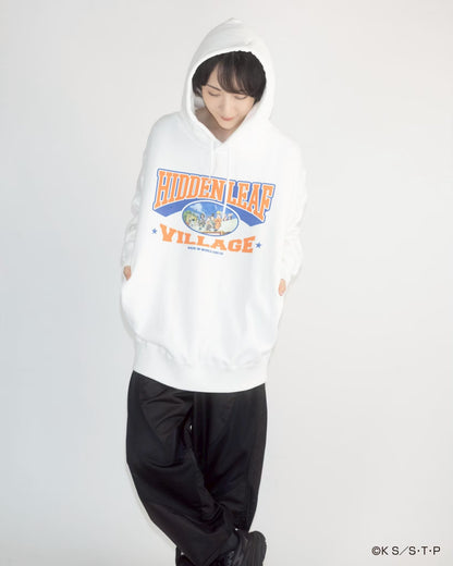 HIDDEN LEAF VILLAGE HOODIE WHITE