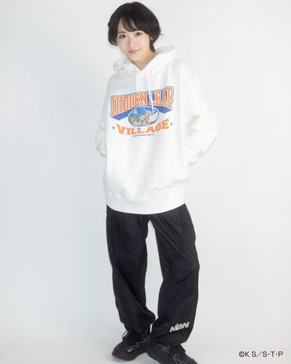 HIDDEN LEAF VILLAGE HOODIE WHITE