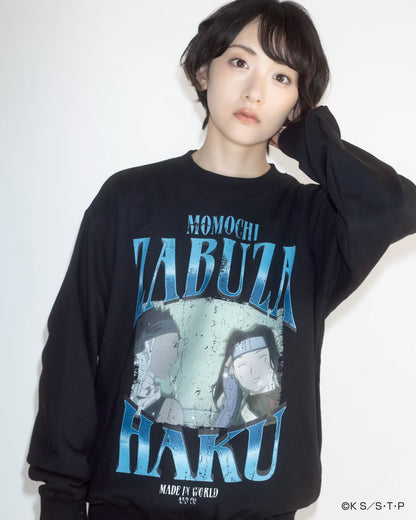ZABUZA & HAKU crew neck sweat BLACK