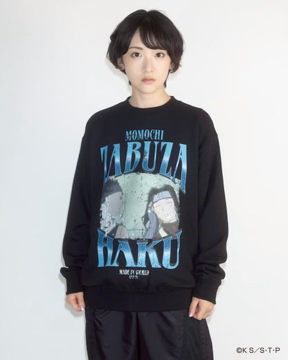 ZABUZA & HAKU crew neck sweat BLACK