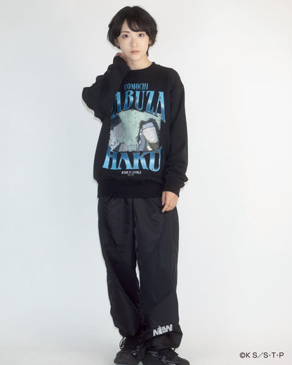 ZABUZA & HAKU crew neck sweat BLACK