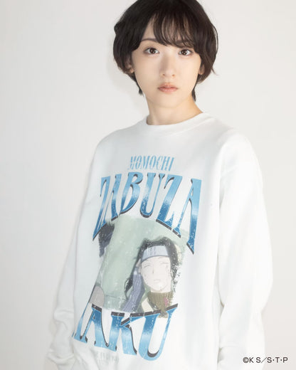 ZABUZA & HAKU crew neck sweat WHITE