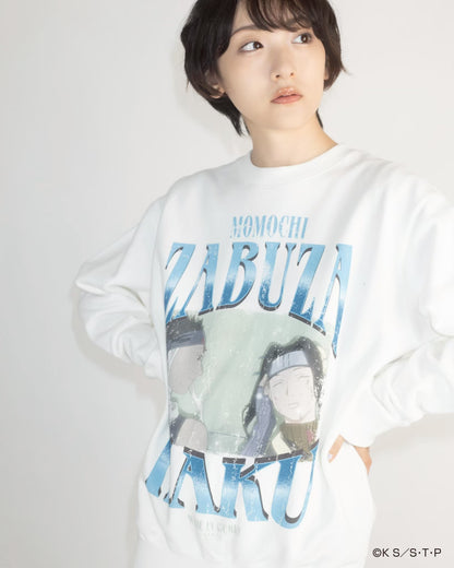 ZABUZA & HAKU crew neck sweat WHITE