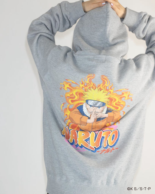 NARUTO / IKOMA 【炎】 HOODIE　GRAY