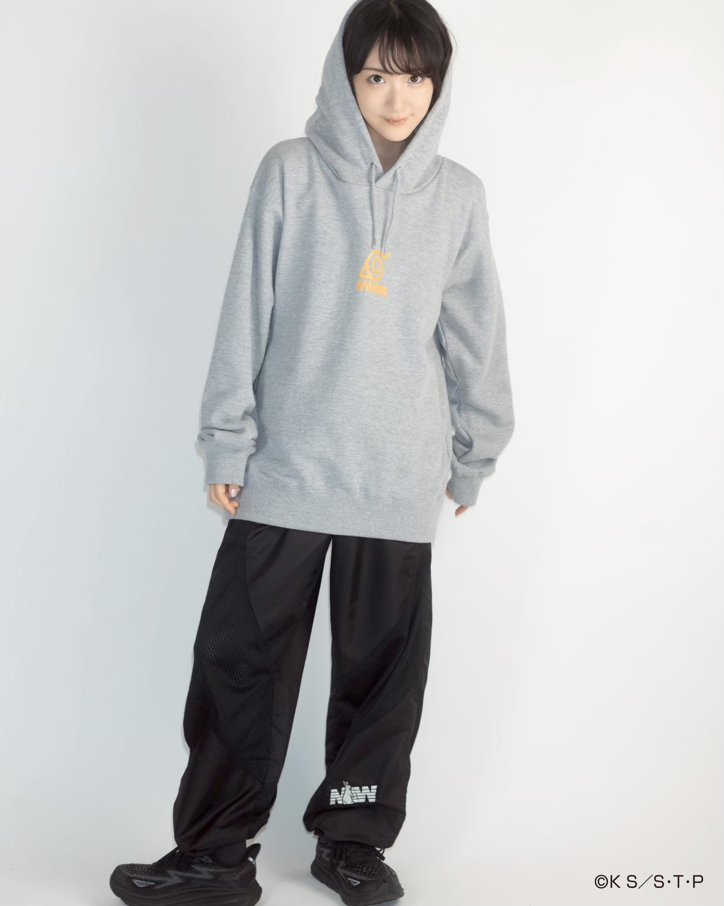 NARUTO / IKOMA 【炎】 HOODIE　GRAY
