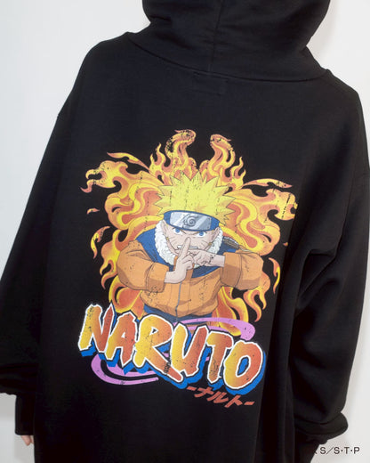 NARUTO / IKOMA 【炎】 HOODIE BLACK