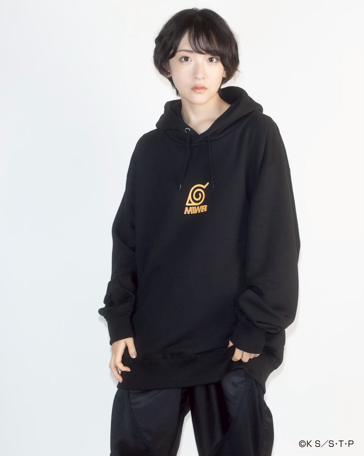NARUTO / IKOMA 【炎】 HOODIE BLACK