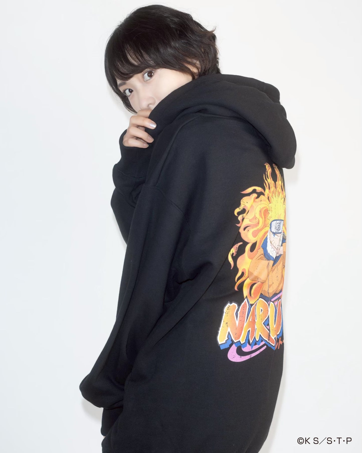 NARUTO / IKOMA 【炎】 HOODIE BLACK