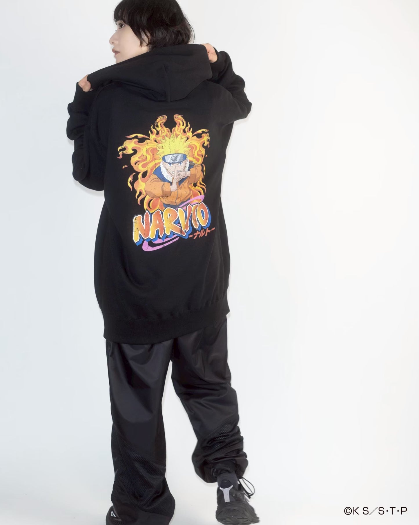NARUTO / IKOMA 【炎】 HOODIE BLACK