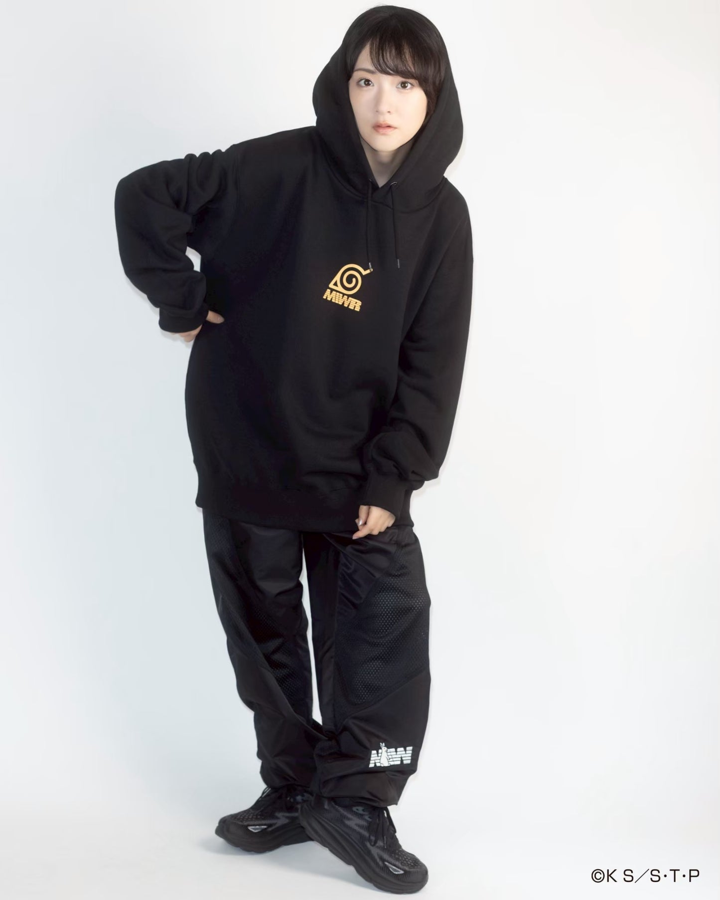 NARUTO / IKOMA 【炎】 HOODIE BLACK