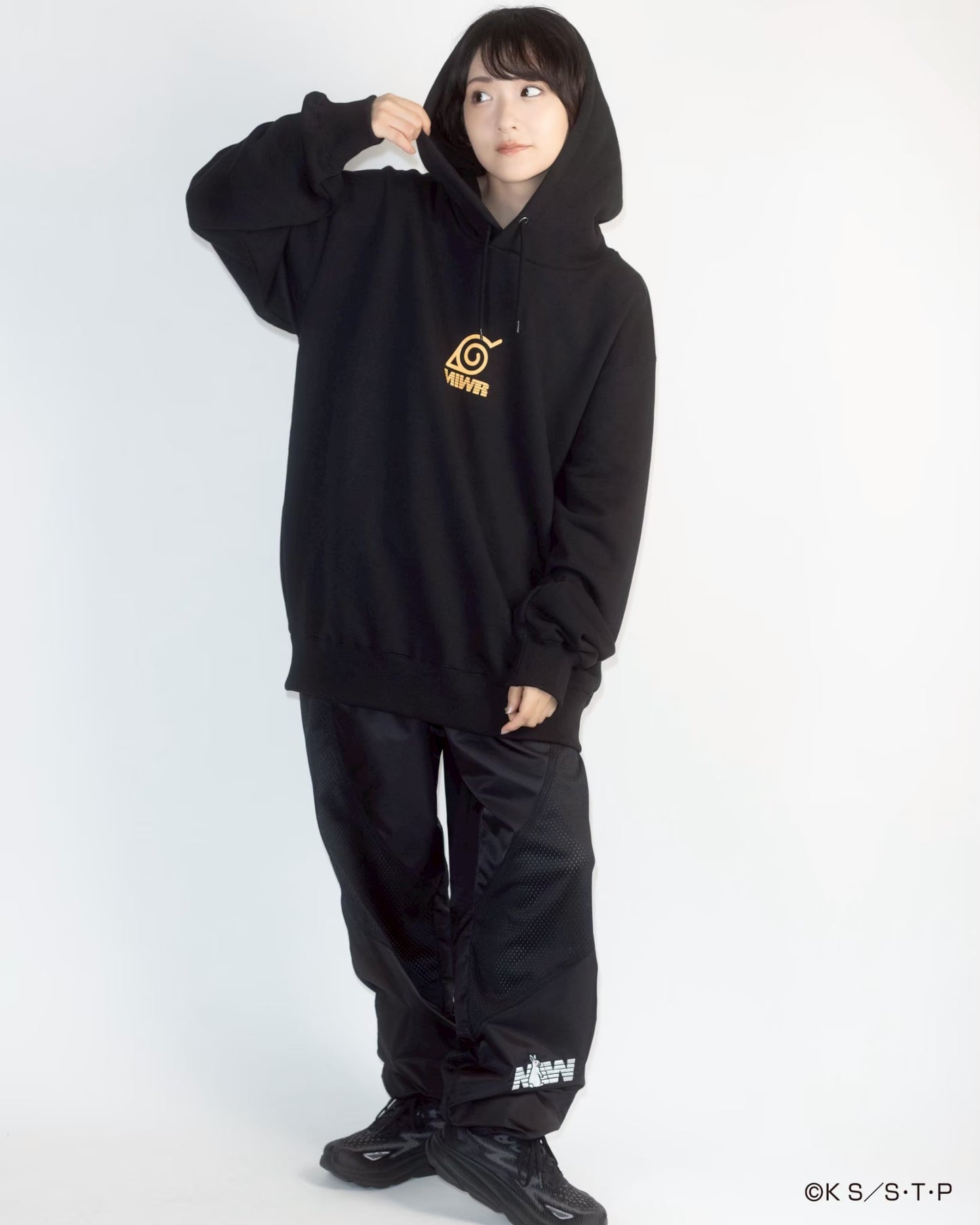 NARUTO / IKOMA 【炎】 HOODIE BLACK