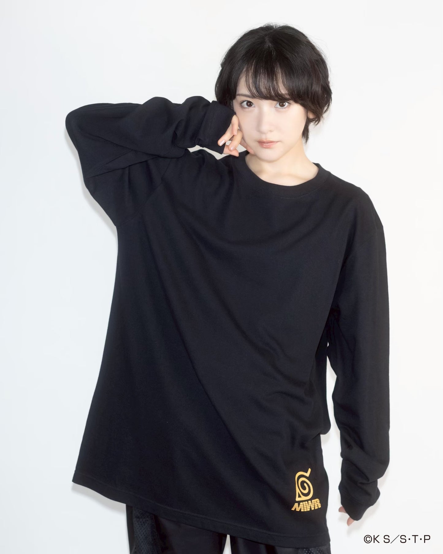 NARUTO / IKOMA 【生】 L / S tee BLACK