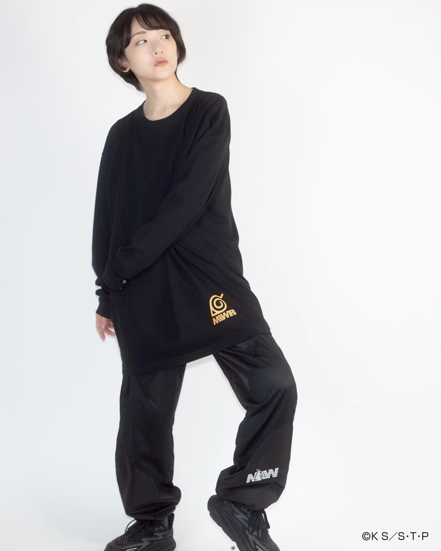 NARUTO / IKOMA 【生】 L / S tee BLACK