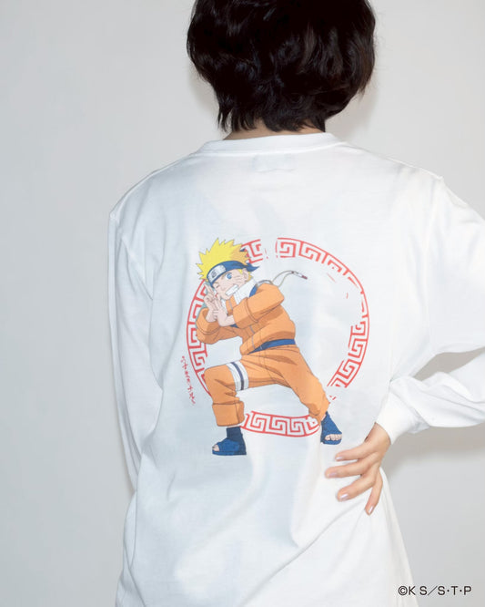 NARUTO / IKOMA 【生】 L / S tee WHITE