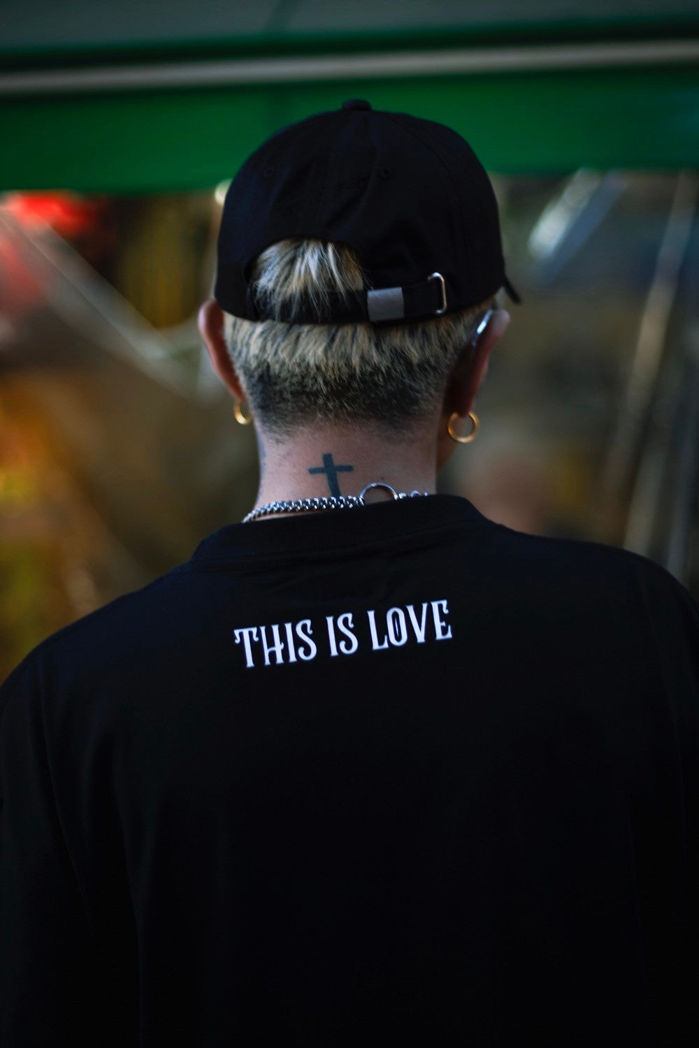 ASH DA HERO crewneck tee(THIS IS LOVE) black