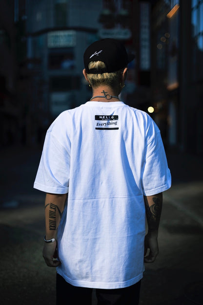 ASH DA HERO crewneck tee(Everything) white