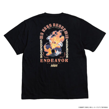 MIW crew neck Tee（ENDEAVOR エンデヴァ―）black