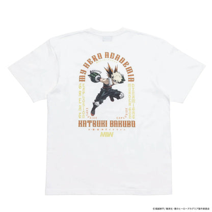 MIW crew neck Tee（KATSUKI BAKUGO 爆豪勝己）white