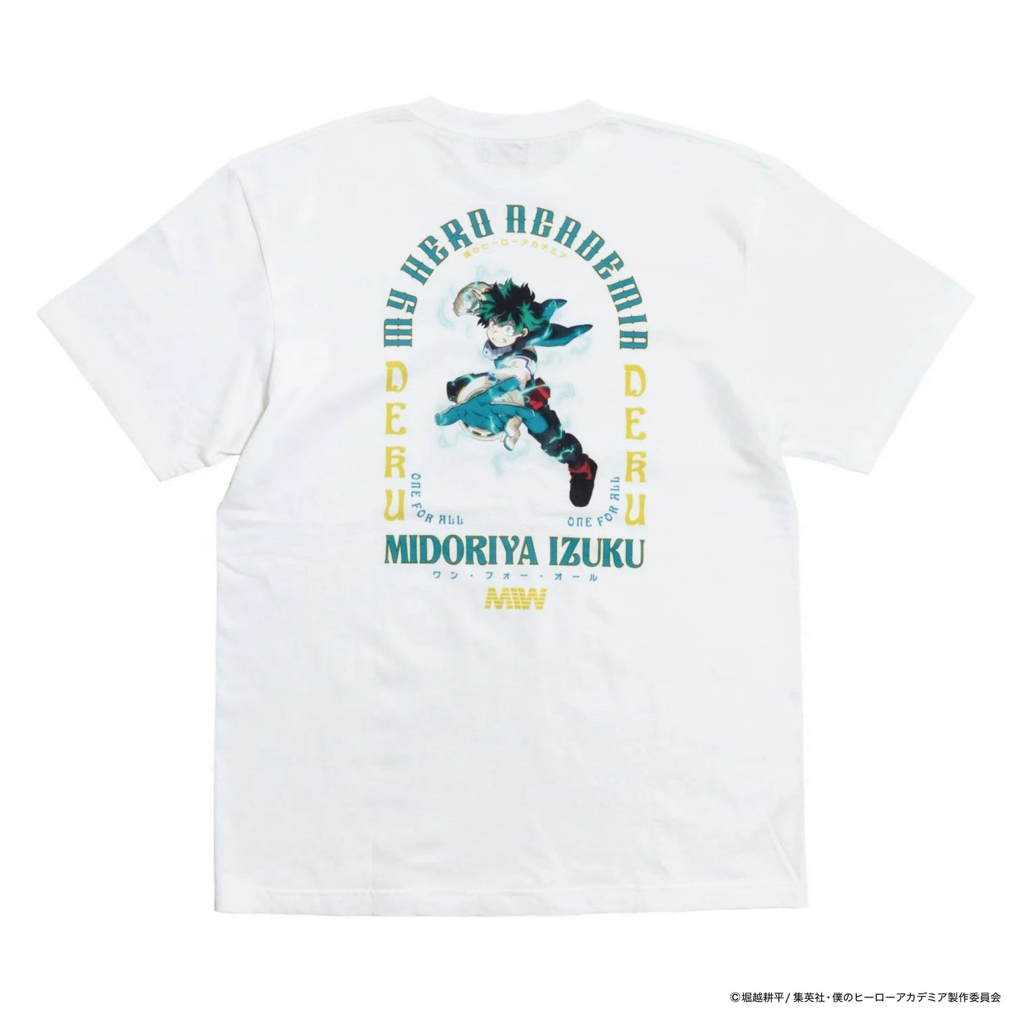 MIW crew neck Tee（MIDORIYA IZUKU 緑谷出久）white