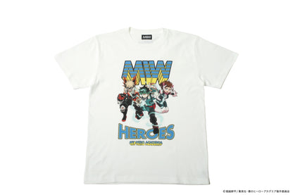 MIW crew neck Tee white（HEROS ヒーローズ）