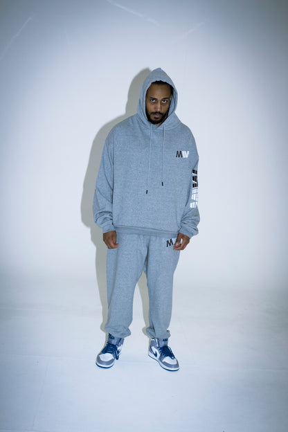 H.W logo sweat pants grey