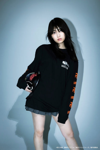 【予約】crew neck long sleeve tee（Mitsuya）black