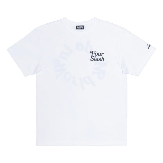 【一部予約】four slash Tee  white