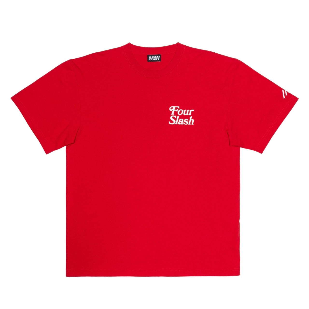 【一部予約】four slash Tee  red