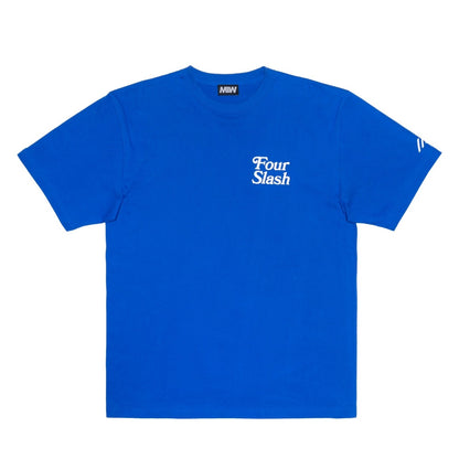 【一部予約】four slash Tee  blue