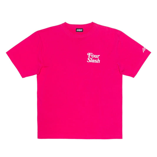 【一部予約】four slash Tee  pink