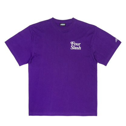 【一部予約】four slash Tee  purple