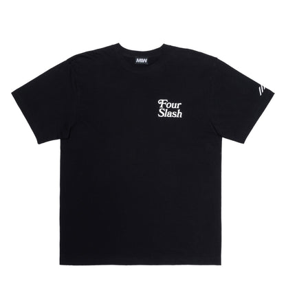 【一部予約】four slash Tee  black