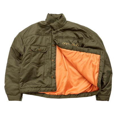 nylon trucker jacket