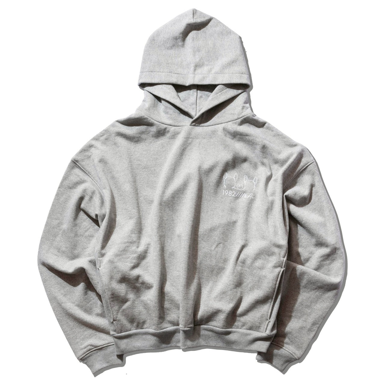 big silhouette hoodie gray 大友愛×MIW
