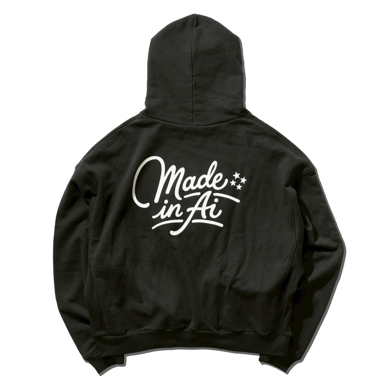 big silhouette hoodie black 大友愛×MIW