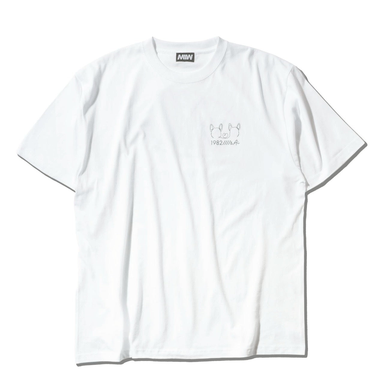crew neck tee 1982&Ai white 大友愛×MIW