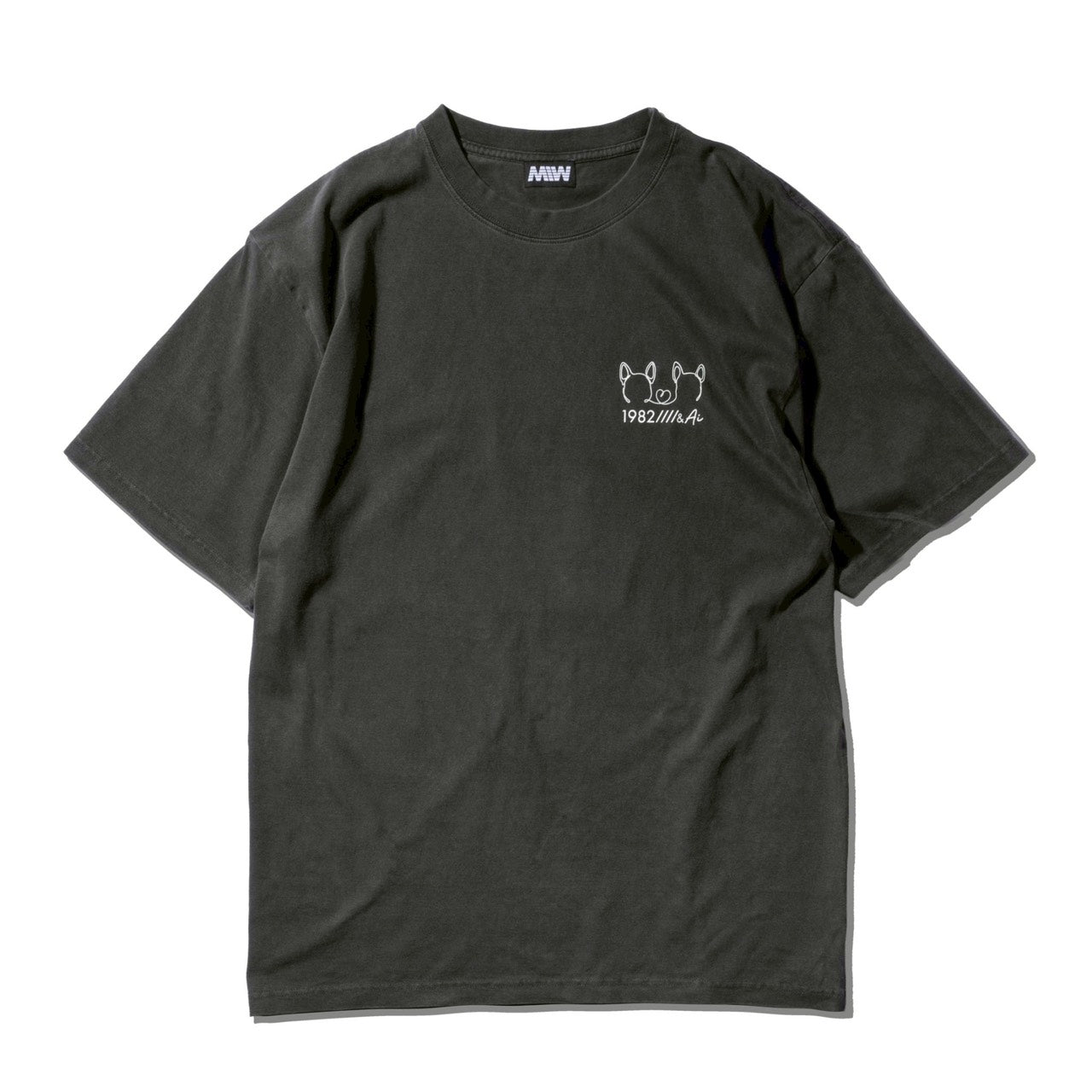 crew neck tee 1982&Ai ink blck 大友愛×MIW