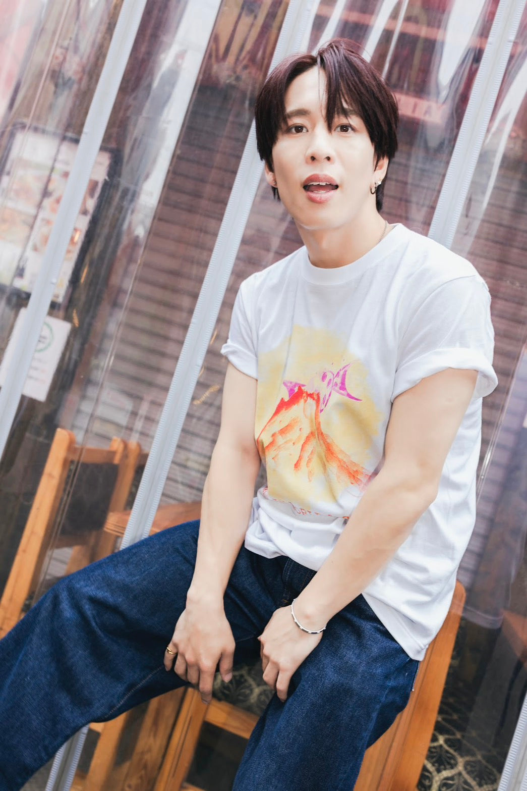 甘党男子×MADE IN WORLD&CO  TEE（candy）