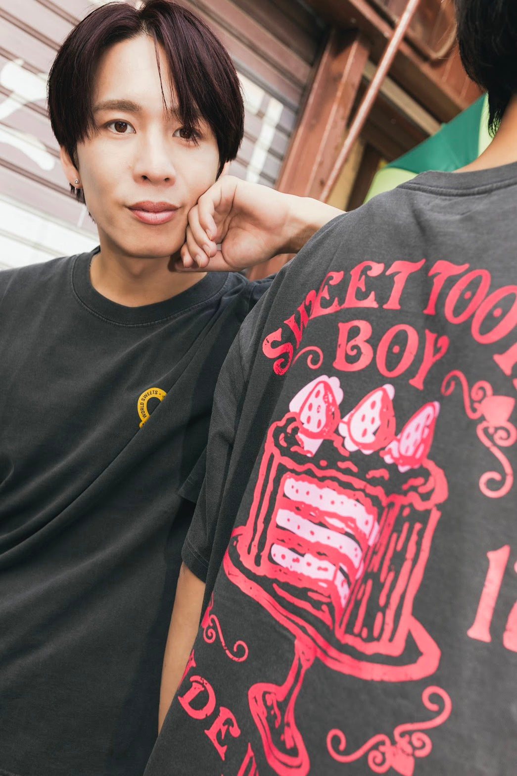 甘党男子×MADE IN WORLD&CO  TEE（cake）