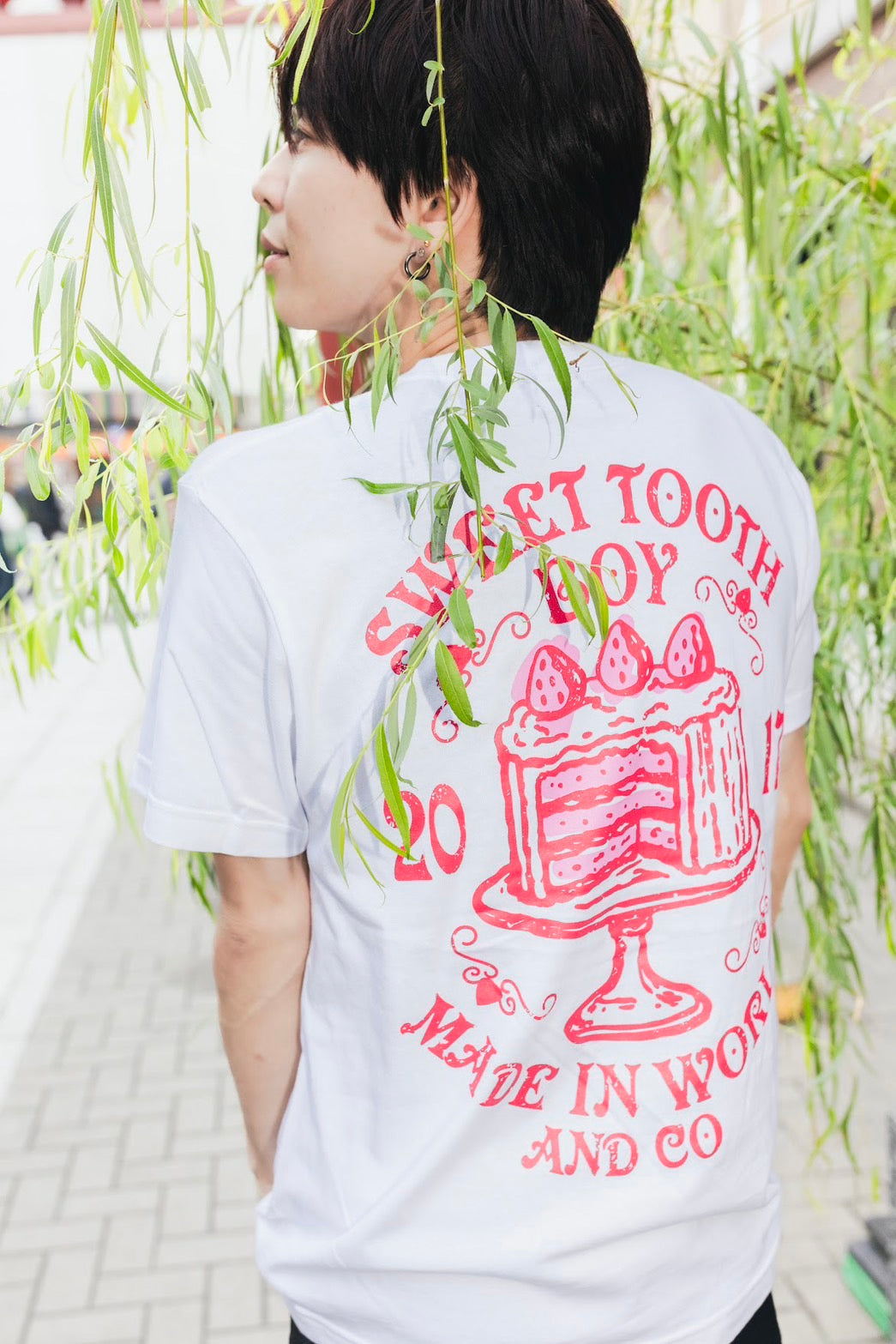 甘党男子×MADE IN WORLD&CO  TEE（cake）